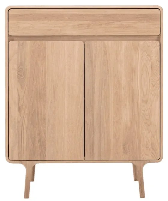 Komoda z masívneho dubového dreva so zásuvkou Gazzda Fawn
