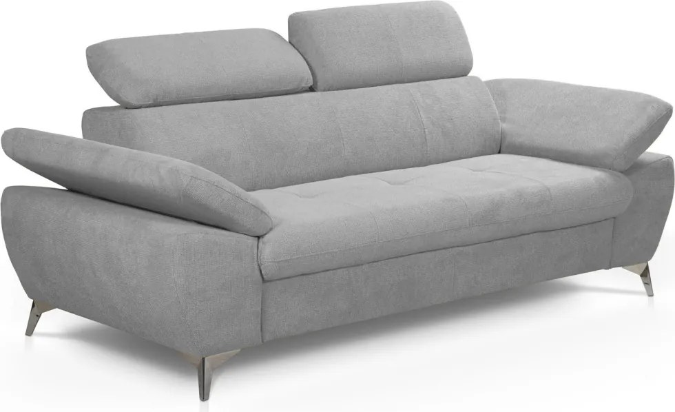 Trojsedák Gisele, svetlo šedá látka