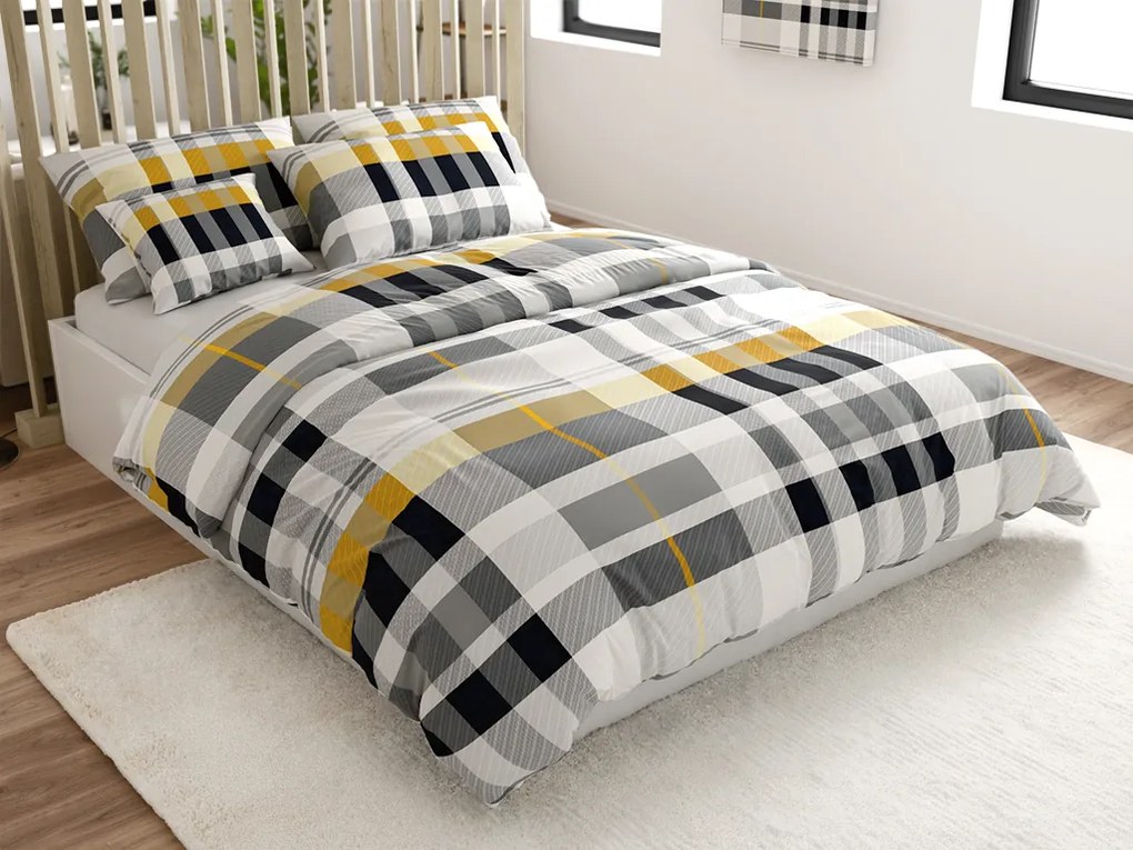 Obliečky z mikrovlákna GREY LINE sivé Rozmer obliečky: 70 x 90 cm | 140 x 200 cm