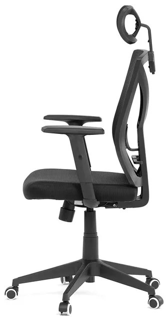 Autronic BONTEC Kancelárska stolička, hojdací mechanizmus, čierna sieťovina, KA-Q851 BK Farba: Čierna