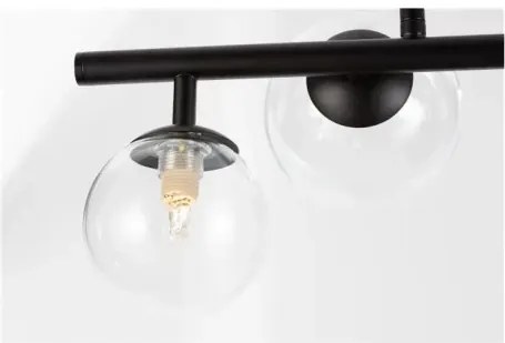Retro luster Odillia B 65 čierna číra