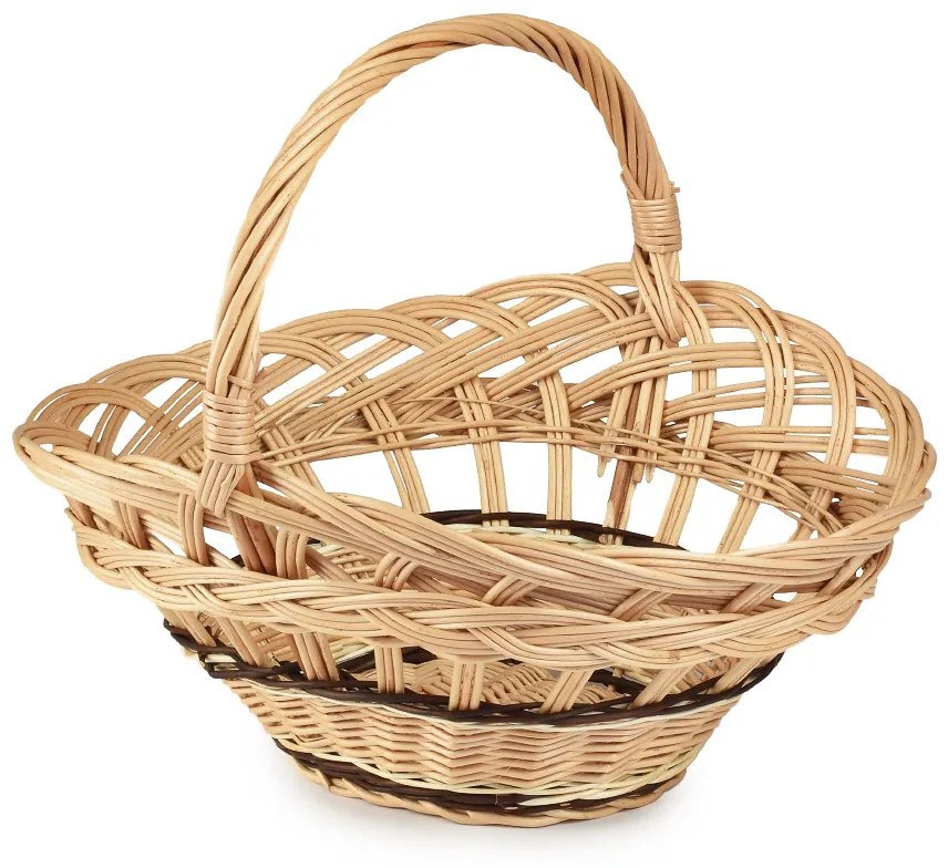 Darčekový kôš prútený Gave III.š. 48 x hl. 37 x v. 23/40(cm)