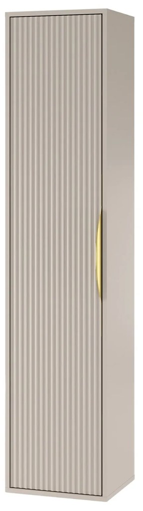 Závěsná koupelnová skříňka Avila 38 cm kašmírová/zlatá