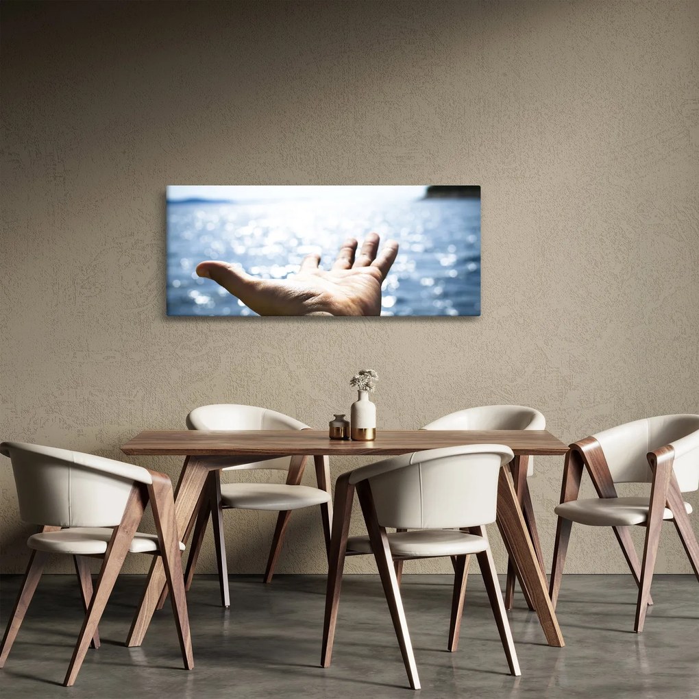 Obraz otvorenej dlane (120x50 cm)