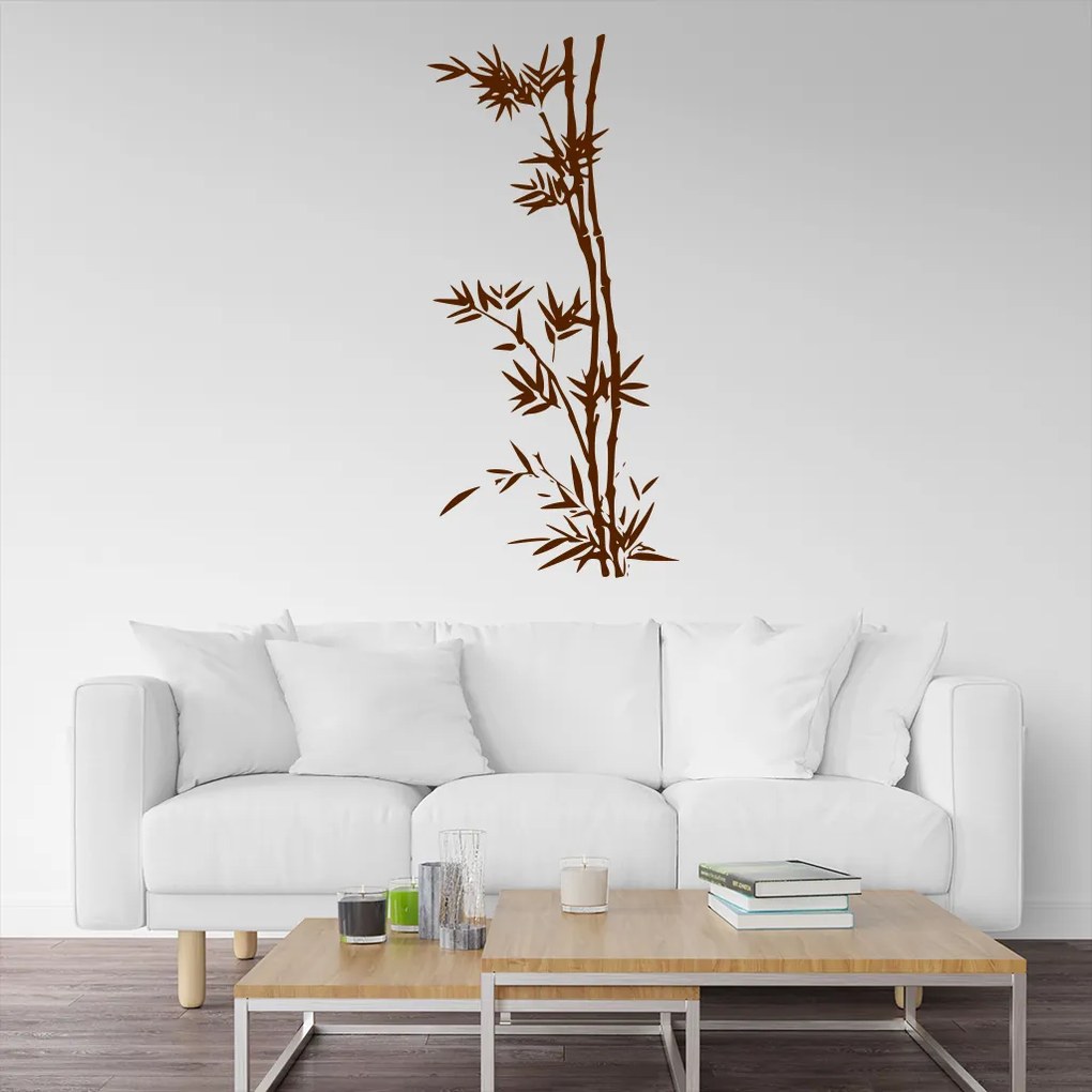 Veselá Stena Samolepka Bambus Farba: béžová, Veľkosť: 30 x 65 cm
