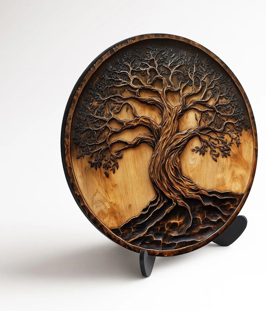 DUBLEZ | Drevený obraz - Strom života Olivovník