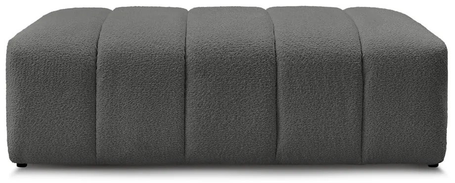 Tmavosivá podnožka z textílie buklé Annecy – Bobochic Paris