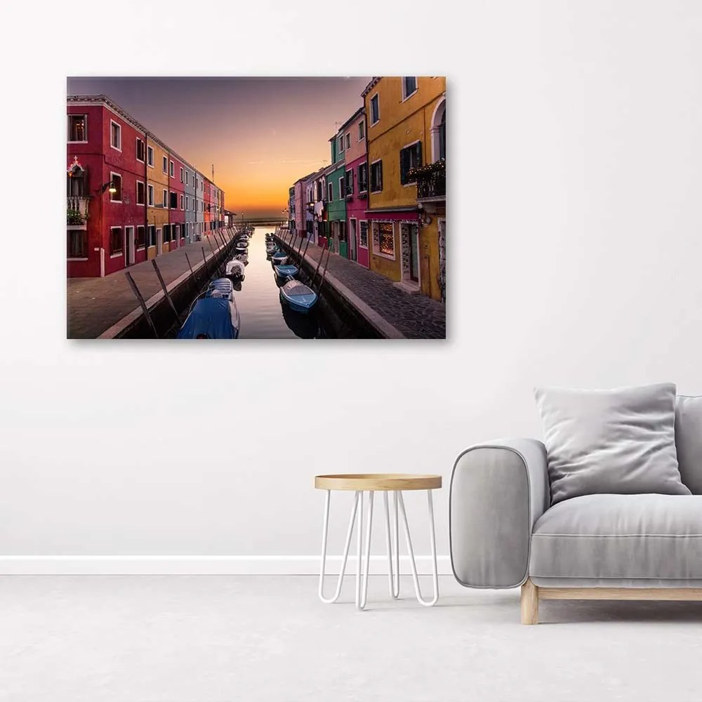 Gario Obraz na plátne Mesto pri vodnom kanáli Rozmery: 100 x 70 cm