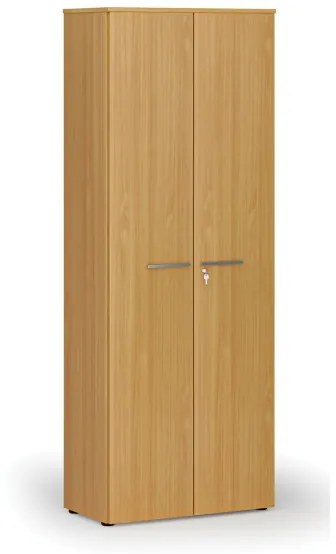 Kancelárska skriňa s dverami PRIMO WOOD, 2128 x 800 x 420 mm, buk