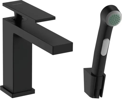 Hansgrohe Tecturis E umývadlová batéria s bidetovú spŕškou matná čierna 73210670