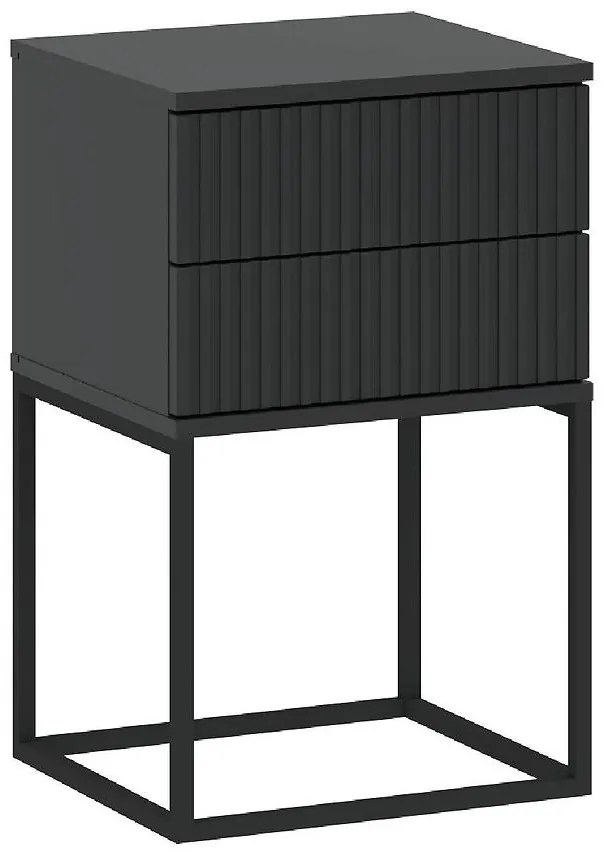 Nočný stolík 2S-40 bez rukovätí antracit