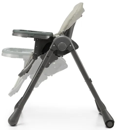 KINDERKRAFT - Detská jedálenská stolička TUMMIE šedá