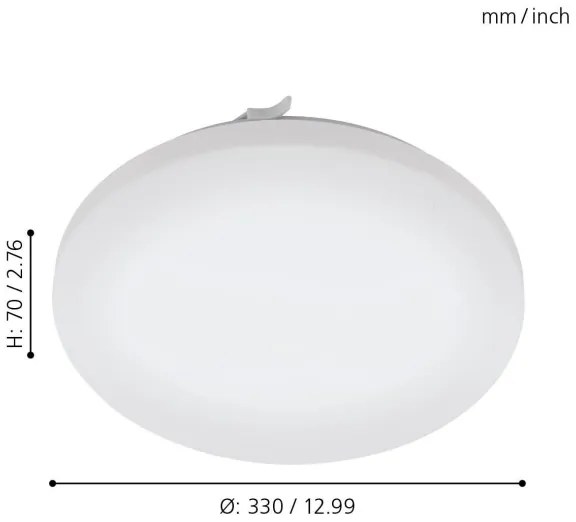 Eglo 79523 - LED Kúpeľňové stropné svietidlo TUSCOLA LED/14,6W/230V IP44