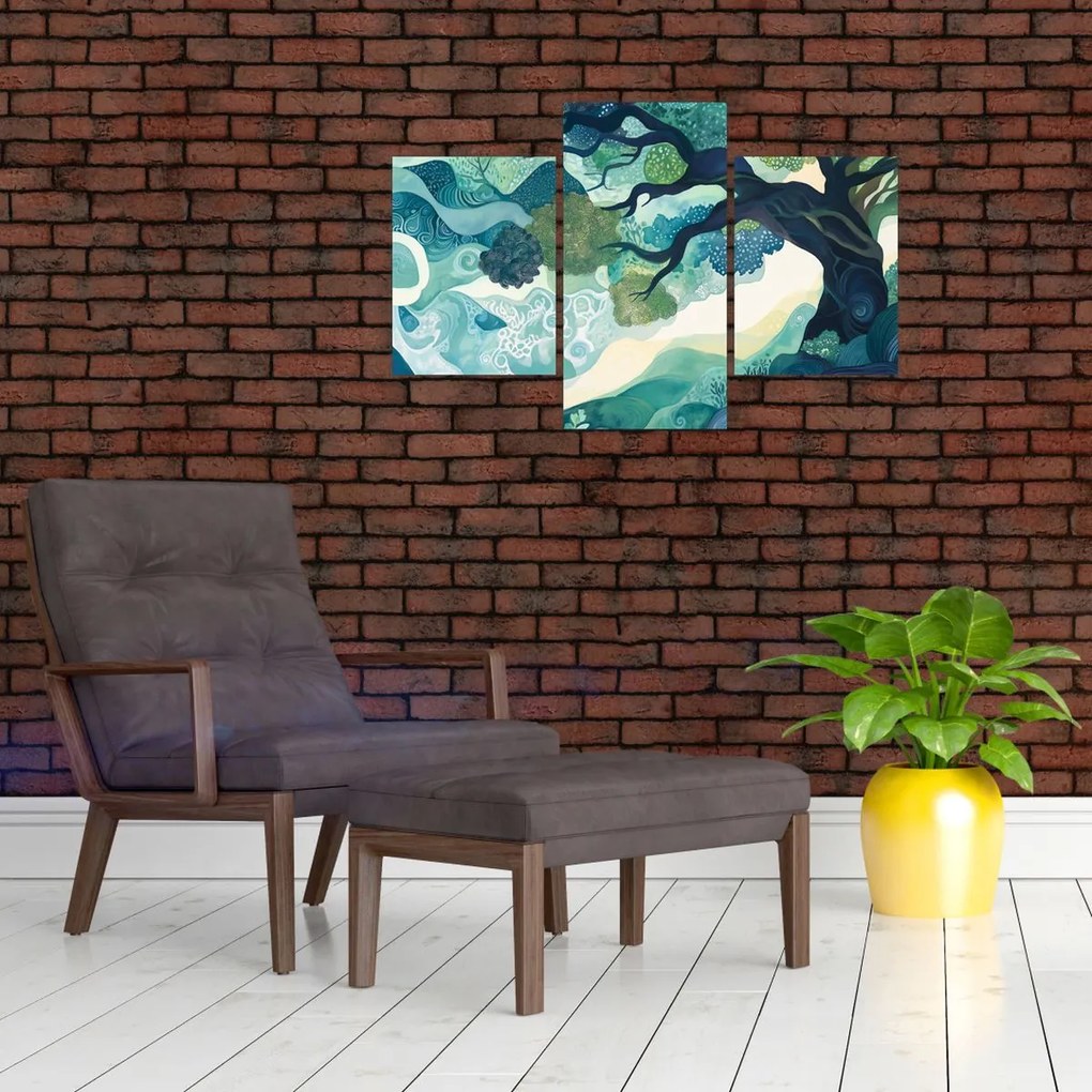Obraz – Zelená koruna stromu života (90x60 cm)
