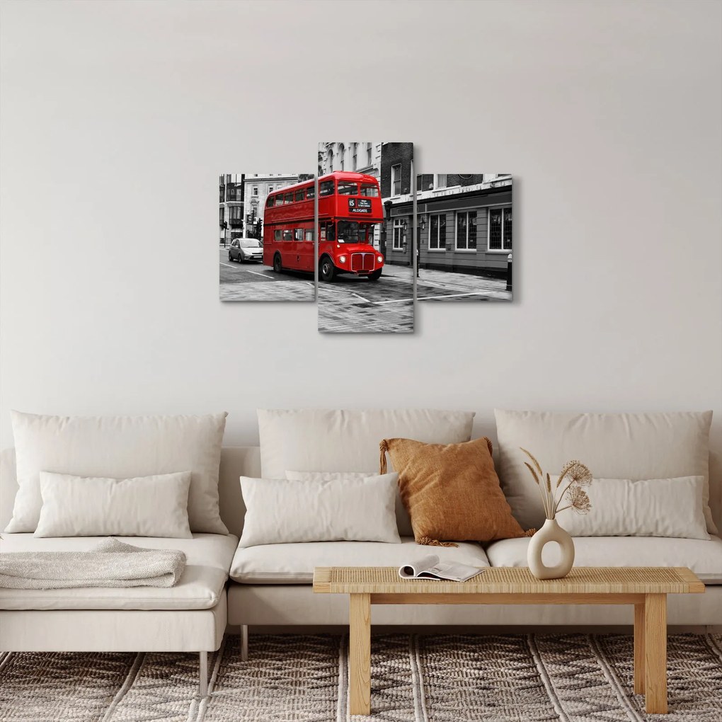 Obraz -Londýn s autobusom (90x60 cm)