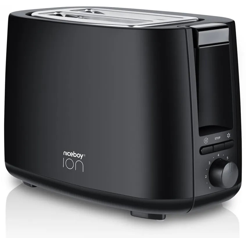 Niceboy ION Cruncher C1 - Hriankovač s dvomi otvormi a rozpekačom 750W/230V čierna