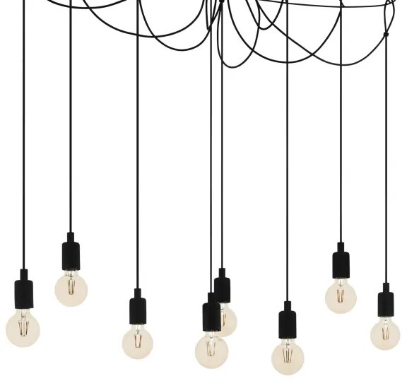 Eglo 43322 - Luster na lanku HOGSMILL 8xE27/40W/230V