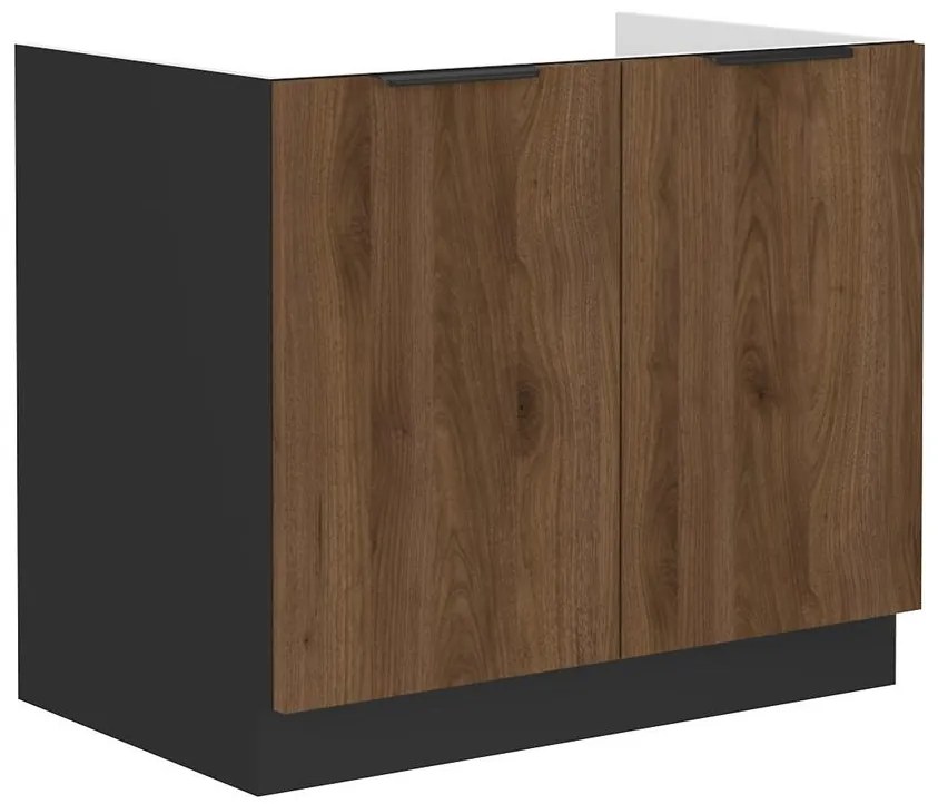 Kuchynská skrinka Monza orech okapi 80zl 2f bb