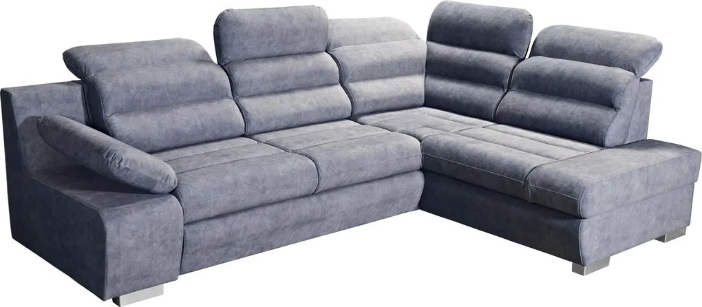 Sedacia súprava Denver, pravá, šedá (country 19)