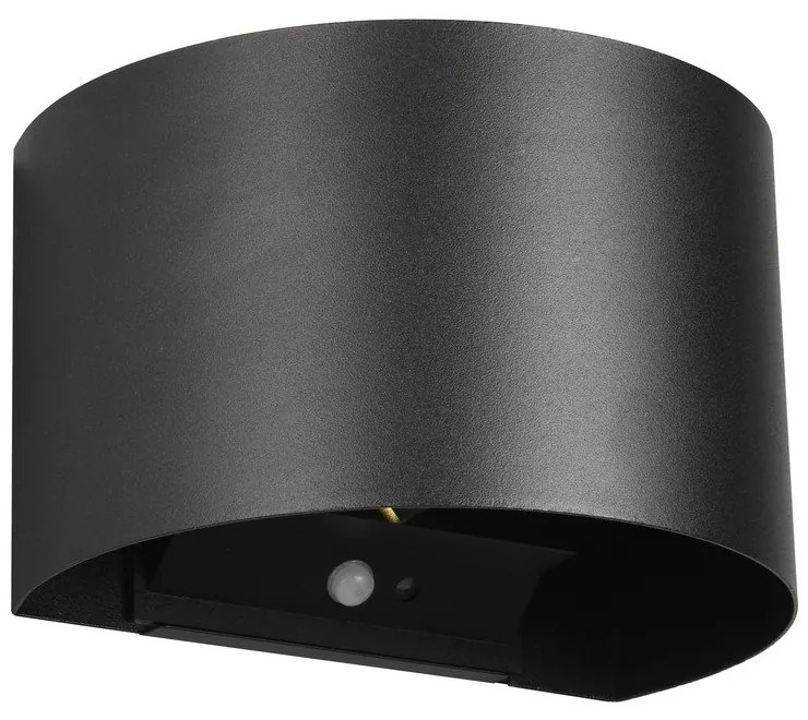 Čierne LED nástenné svietidlo Talent – Trio