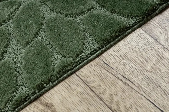 Kúpeľňový koberček SUPREME LINES kamienky, zelený