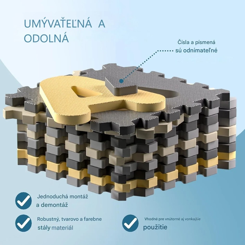 InternetovaZahrada Detská hracia podložka - žltá
