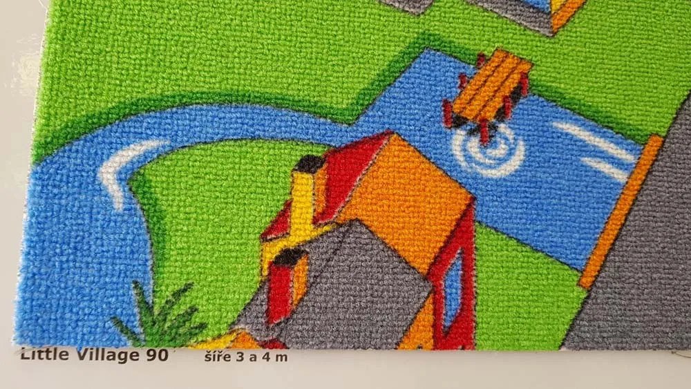 Associated Weavers koberce Koberec metráž Little Village 90 - Rozmer na mieru bez obšitia cm