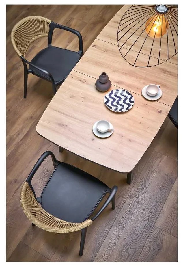Jedálenská stolička Auryn, hnedá / čierna