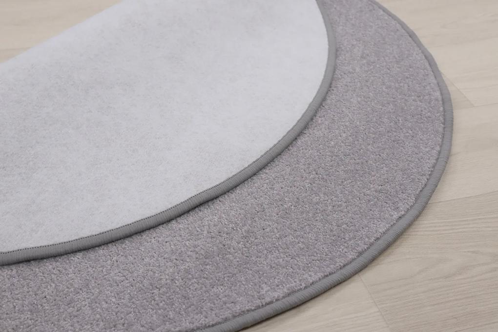 Vopi koberce Kusový koberec Eton sivý 73 kruh - 200x200 (priemer) kruh cm