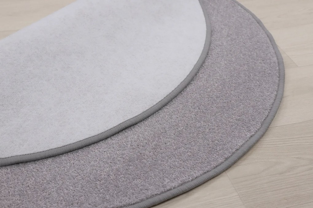 Vopi koberce Kusový koberec Eton sivý 73 kruh - 67x67 (priemer) kruh cm