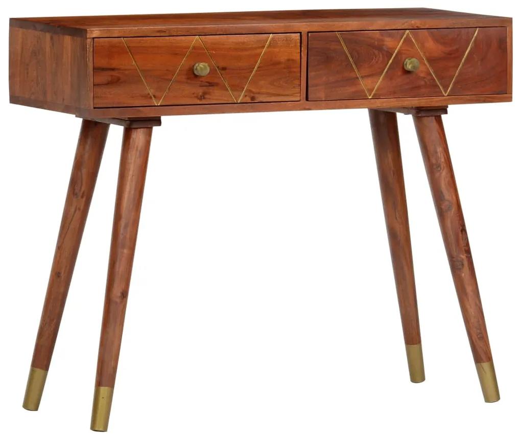 Konzolový stolík 90x35x76 cm masívne akáciové drevo