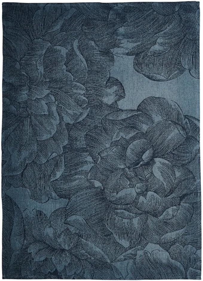 Modrá kuchynská utierka z bavlny Södahl Rose, 50 x 70 cm