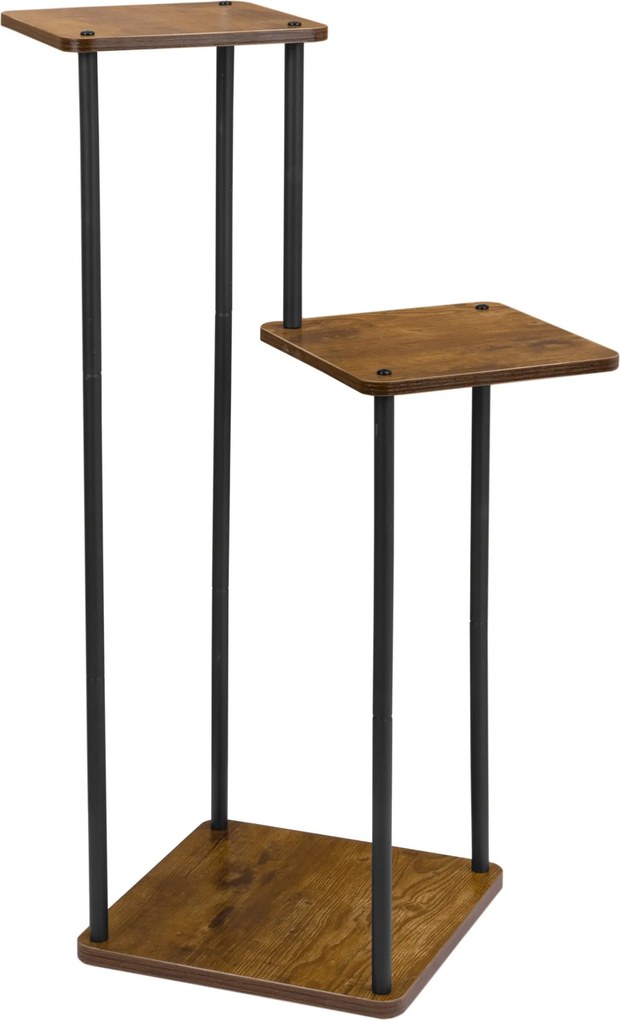 Stojan na kvety Tomas 81 cm čierny/hnedý