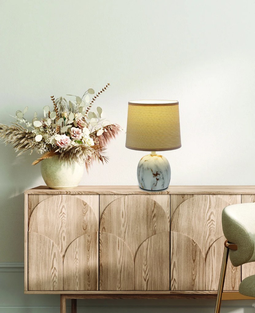 PROXIMA.store - Moderná stolná lampa ADELINA FARBA: sivá