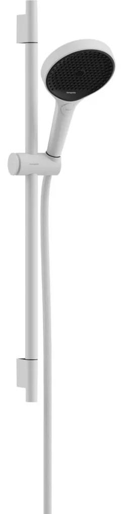 Hansgrohe Rainfinity - Sprchová sada 130 3jet EcoSmart s tyčou S Puro 65 cm, biela matná 28746700
