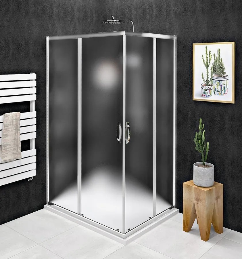 Gelco Gelco, SIGMA SIMPLY obdĺžniková sprchová zástena 1000x900 mm, L/P varianta, rohový vstup, Brick sklo, GS2410GS2490