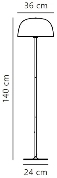 Nordlux - Stojacia lampa CERA 1xE27/60W/230V zlatá