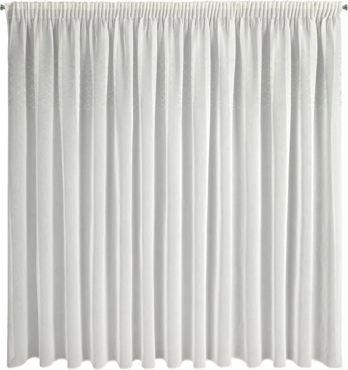 ZÁCLONA KLEO NA PÁSKE 350 X 270 CM BIELA