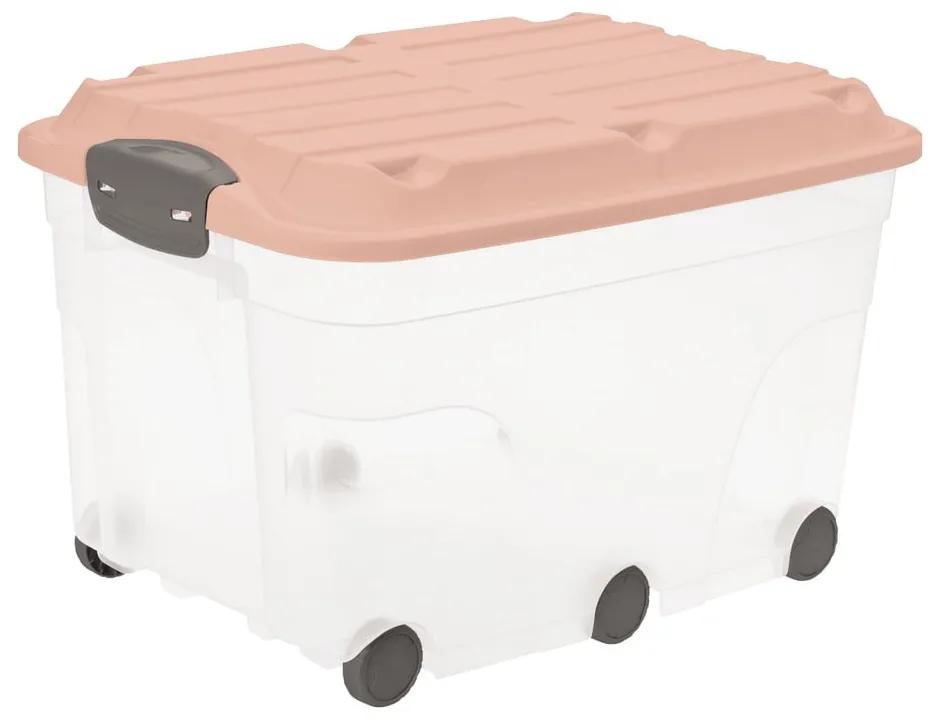 Plastový úložný box s vekom Roller - Rotho