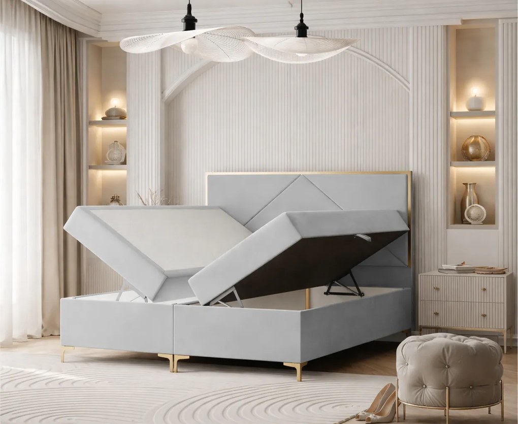 ČALÚNENÁ POSTEĽ S MATRACOM BELINE 180X200