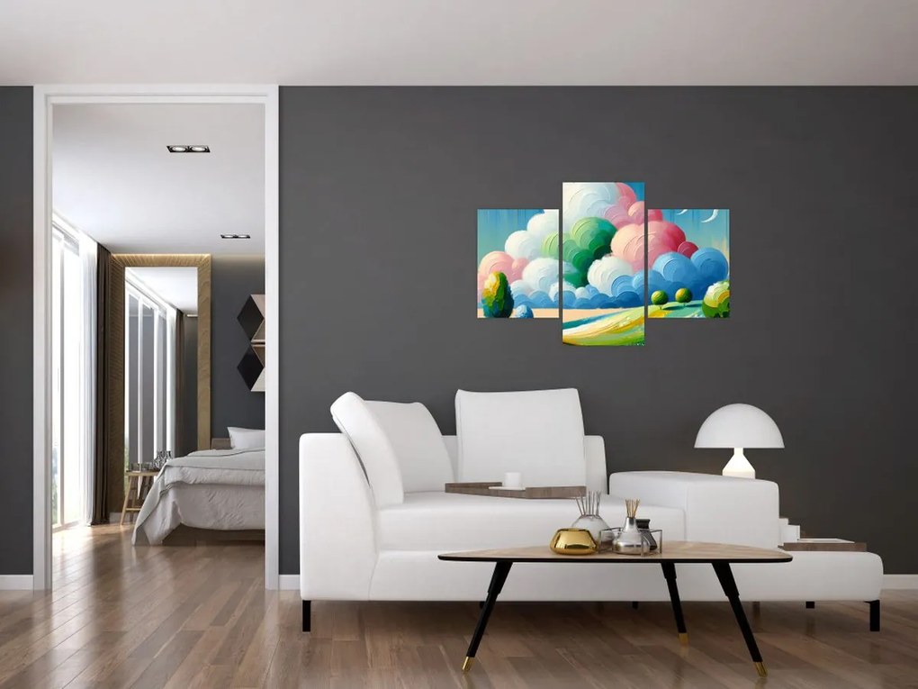 Obraz - Krajinka s mrakom (90x60 cm)