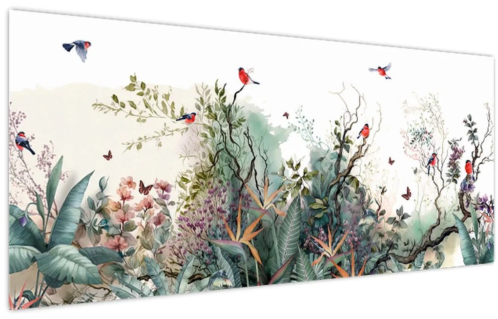 Obraz - Prírodná krajina, aquarel (120x50 cm)