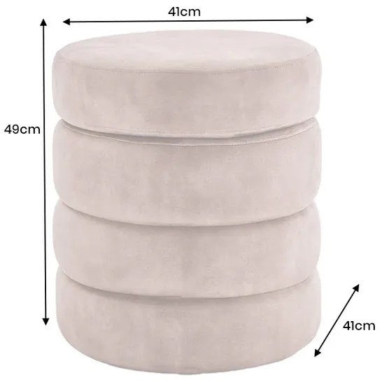 Taburetka VOQUE 50 cm zamatovo zelená s úložným priestorom