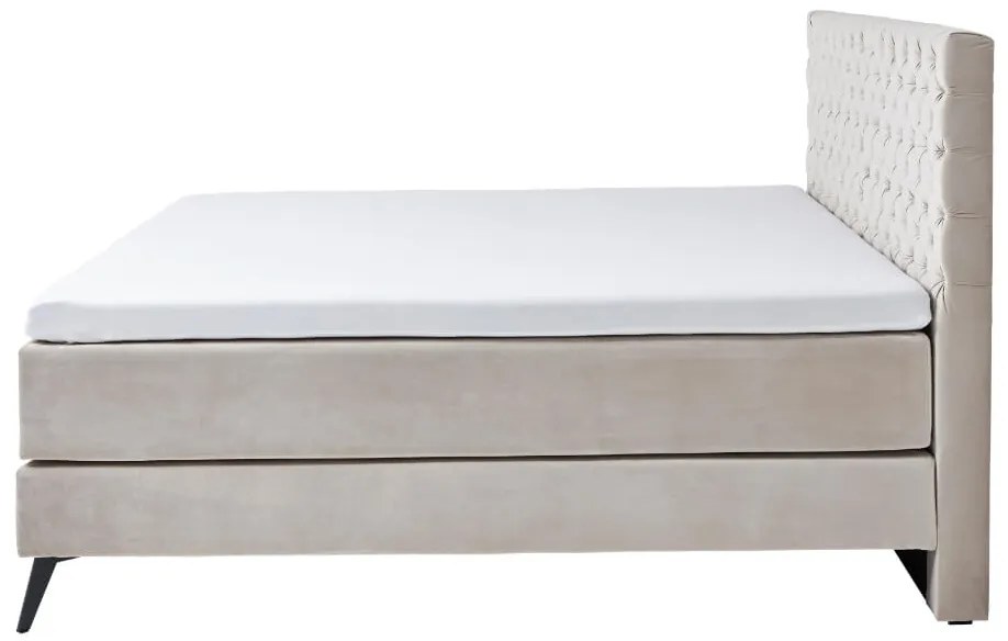 Boxspring posteľ oliver 180 x 200 béžová MUZZA