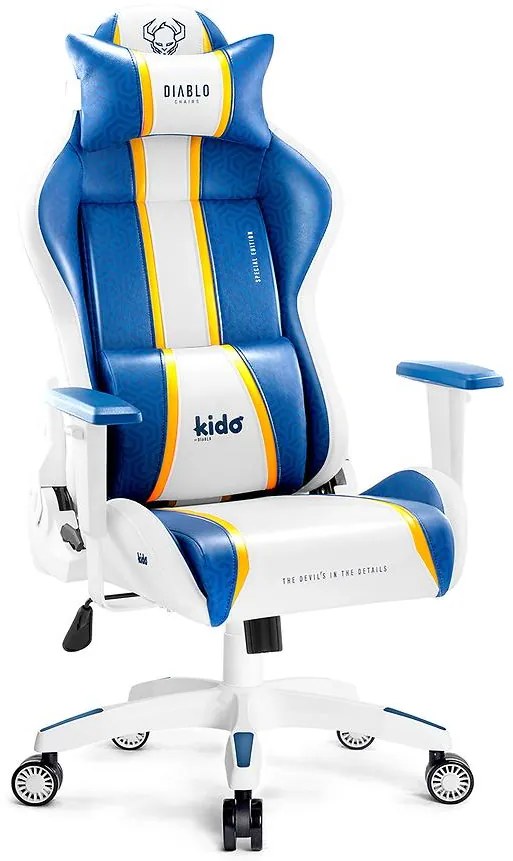 Detské herné kreslo Diablo X-One 2.0 aqua blue