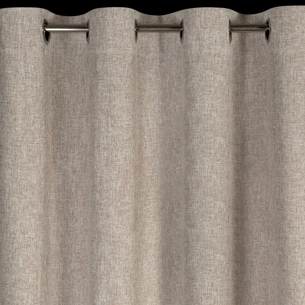 ZÁVES NA KRÚŽKOCH ADELINA 140X250 CM BÉŽOVÁ