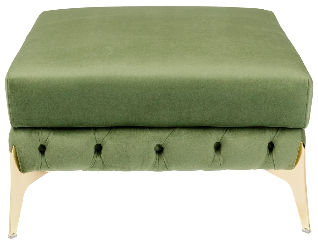 Bellissima Velvet taburetka zelená