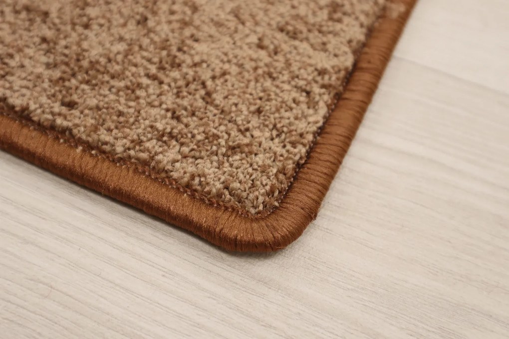 Vopi, Koberec behúň na mieru Capri medený, šíre 80 cm, hnedá, chodba / predsieň