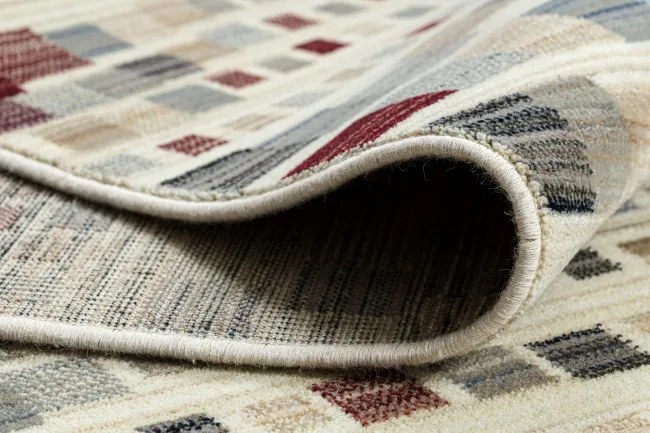 Koberec KILIM 7950/52933 geometrický sivý / béžový