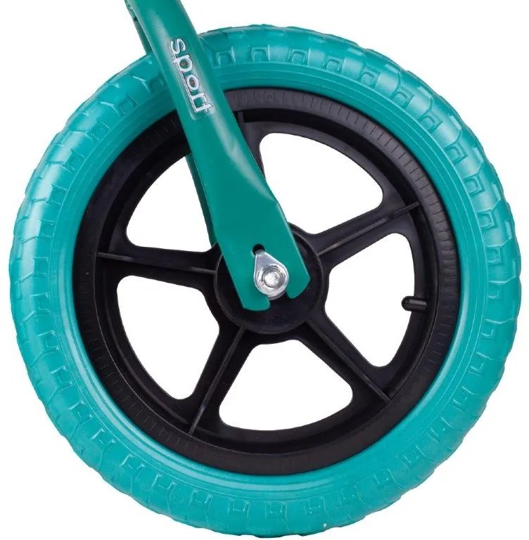 KIK Detský bežecký bicykel zelený